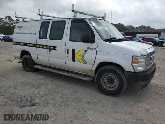 2013 Ford Econoline Cargo Commercial z VIN 1FTNE2EW9DDA45520, wystawiony jako Copart lot #54123555 z przebiegiem 236 945 mil mil oraz Szkody całkowita. Historia ofert i sprzedaży dostępna na DreamBid. Obrazek 4.