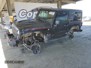 2017 Jeep Wrangler Rubicon with VIN 1C4BJWCG6HL748442, listed as a Copart auction lot 55613625 with 67,273 mi miles and Salvage title. Bid and sale history available at DreamBid. Image 1.