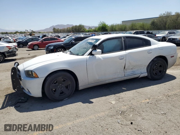 2013 Dodge Charger Police z VIN 2C3CDXAT1DH608036, wystawiony jako Copart lot #54718095 z przebiegiem 115 827 mil mil oraz Szkoda całkowita • Salvage title. Historia ofert i sprzedaży dostępna na DreamBid. Obrazek 1.