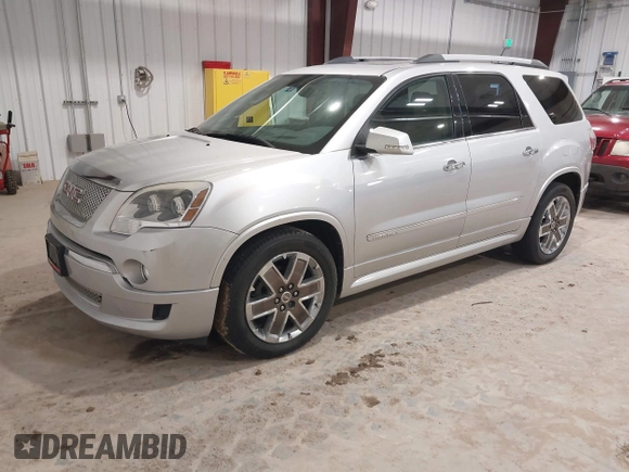2011 GMC Acadia Denali with VIN 1GKKRTEDXBJ401178, listed as a IAAI auction lot 41583945 with 152,053 mi miles and . Bid and sale history available at DreamBid. Image 2.