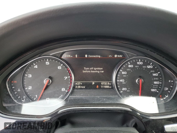 2017 Audi A8 with VIN WAU44AFD3HN002052, listed as a Copart auction lot 41834475 with 111,666 mi miles and Salvage title. Bid and sale history available at DreamBid. Image 9.