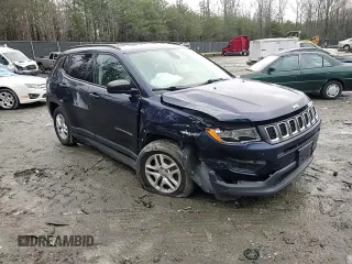 2018 Jeep Compass Sport with VIN 3C4NJCAB0JT233367, listed as a Copart auction lot 85420204 with 105,812 mi miles and Salvage Title. Bid and sale history available at carsss.com. Image 12.