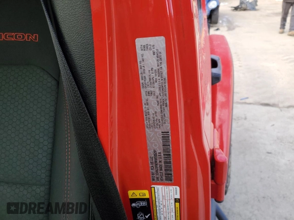 2021 Jeep Wrangler Unlimited Rubicon with VIN 1C4HJXFN9MW505291, listed as a Copart auction lot 89060615 with 69,894 mi miles and Salvage Title. Bid and sale history available at DreamBid. Image 12.