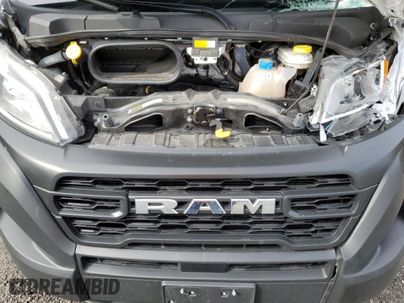 2023 Ram ProMaster Cargo with VIN 3C6LRVVG3PE527237, listed as a Copart auction lot 45252854 with 24,904 mi miles and Salvage Title. Bid and sale history available at DreamBid. Image 13.