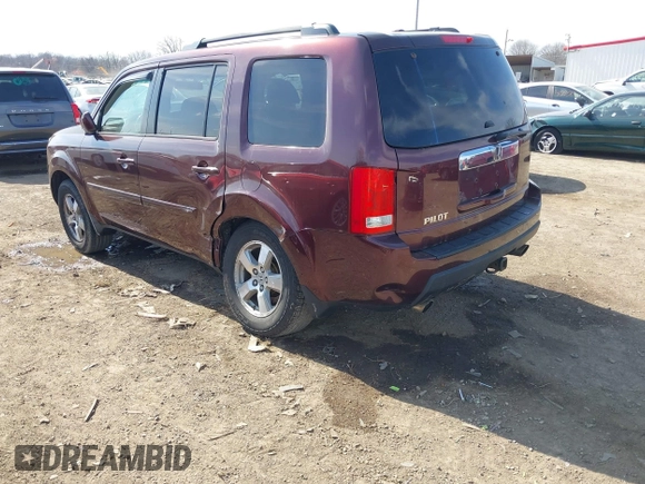 2009 Honda Pilot EX-L with VIN 5FNYF48639B020937, listed as a IAAI auction lot 41804771 with 226,668 mi miles and . Bid and sale history available at carsss.com. Image 3.