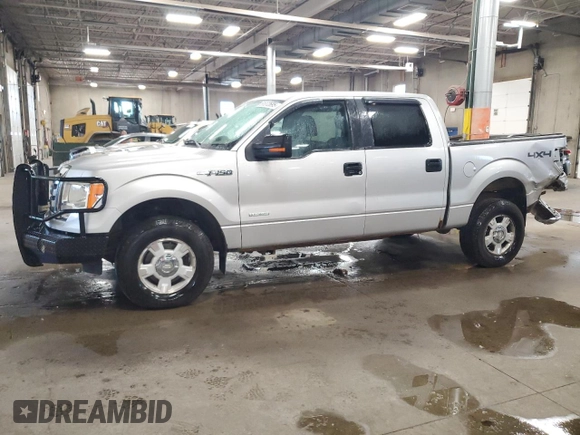 2011 Ford F-150 XLT with VIN 1FTFW1ET3BFC87187, listed as a Copart auction lot 61072695 with 156,365 mi miles and Salvage title. Bid and sale history available at DreamBid. Image 1.