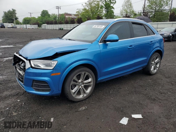 2017 Audi Q3 Premium Plus z VIN WA1JCCFS5HR009414, wystawiony jako Copart lot #56790155 z przebiegiem 80 218 mil mil oraz Szkoda całkowita • Salvage title. Historia ofert i sprzedaży dostępna na DreamBid. Obrazek 1.