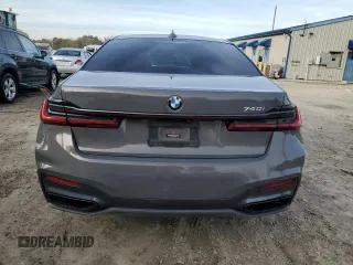 2020 BMW 7 Series 740i with VIN WBA7T2C06LCD15613, listed as a Copart auction lot 42206705 with 76,520 mi miles and Salvage Title. Bid and sale history available at carsss.com. Image 6.