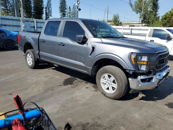 2023 Ford F-150 XL with VIN 1FTFW1E89PFA35947, listed as a Copart auction lot 87549005 with 33,898 mi miles and Clean Title. Bid and sale history available at carsss.com. Image 4.