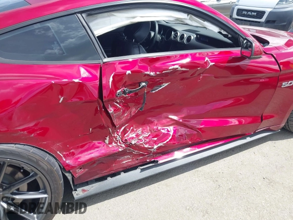 2018 Ford Mustang GT with VIN 1FA6P8CF7J5108808, listed as a IAAI auction lot 41934220 with 37,751 mi miles and . Bid and sale history available at DreamBid. Image 6.