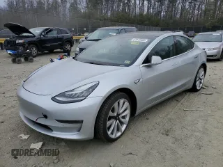 2018 Tesla Model 3 Long Range Battery with VIN 5YJ3E1EA8JF060682, listed as a Copart auction lot 47072985 with Not Provided miles and Salvage Title. Bid and sale history available at DreamBid. Image 1.