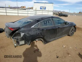 2020 Honda Civic Sedan Sport with VIN 19XFC2F85LE025126, listed as a Copart auction lot 48162865 with 32,053 mi miles and Salvage Title. Bid and sale history available at carsss.com. Image 3.