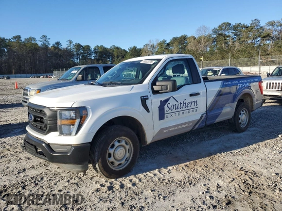 2023 Ford F-150 XL with VIN 1FTMF1CB2PKG05574, listed as a Copart auction lot 49050295 with 33,563 mi miles and Salvage Title. Bid and sale history available at carsss.com. Image 1.