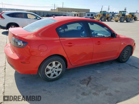 2007 Mazda 3 i Sport with VIN JM1BK12F371718303, listed as a Copart auction lot 54241175 with 197,175 mi miles and Salvage Title. Bid and sale history available at DreamBid. Image 3.