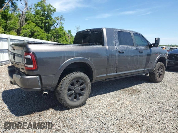 2020 Ram 2500 Laramie with VIN 3C6UR5NL5LG126255, listed as a Copart auction lot 50605855 with 0 mi miles and Non Repairable. Bid and sale history available at carsss.com. Image 3.