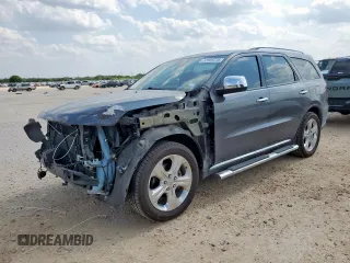 2015 Dodge Durango SXT with VIN 1C4RDHAG8FC869751, listed as a Copart auction lot 57549735 with 79,654 mi miles and Salvage title. Bid and sale history available at DreamBid. Image 1.