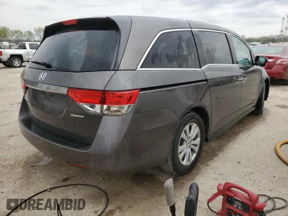 2016 Honda Odyssey SE with VIN 5FNRL5H33GB155907, listed as a Copart auction lot 53919625 with 119,198 mi miles and Salvage Title. Bid and sale history available at DreamBid. Image 3.