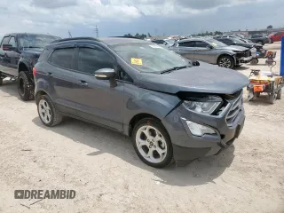 2021 Ford EcoSport SE with VIN MAJ3S2GE3MC442575, listed as a Copart auction lot 60424595 with 53,506 mi miles and Salvage title. Bid and sale history available at DreamBid. Image 4.