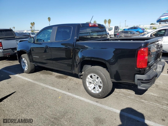 2022 Chevrolet Colorado 2WD LT with VIN 1GCGSCEN7N1138196, listed as a Copart auction lot 81510914 with 41,822 mi miles and Salvage Title. Bid and sale history available at carsss.com. Image 2.