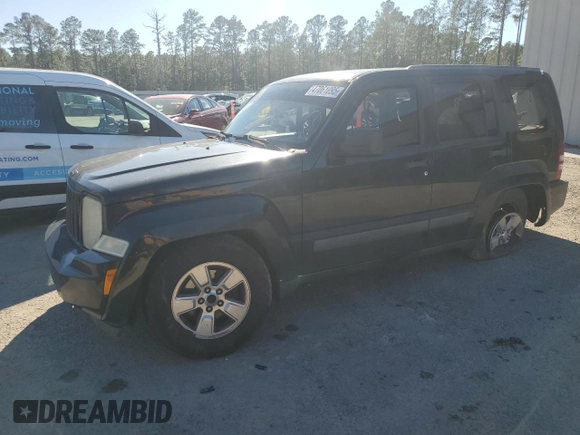2012 Jeep Liberty Sport with VIN 1C4PJLAK4CW110404, listed as a Copart auction lot 47061095 with 216,103 mi miles and Salvage Title. Bid and sale history available at carsss.com. Image 1.