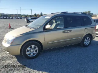 2008 Kia Sedona with VIN KNDMB133186257281, listed as a Copart auction lot 81604274 with 123,415 mi miles and Clean Title. Bid and sale history available at carsss.com. Image 1.