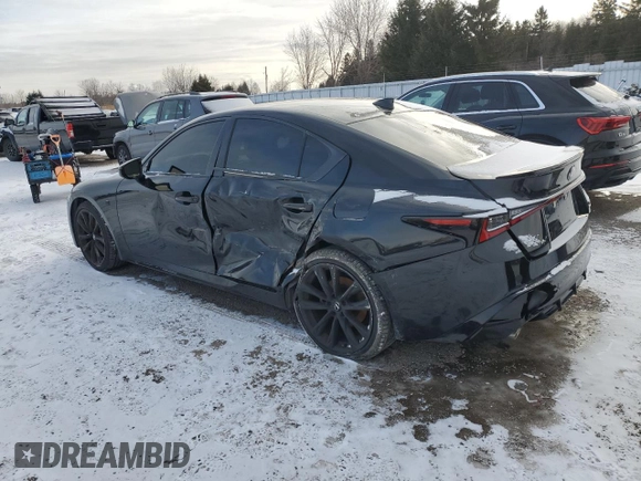 2022 Lexus IS 300 F Sport with VIN JTHG81F25N5048477, listed as a Copart auction lot 87864455 with 52,036 mi miles and Clean title. Bid and sale history available at DreamBid. Image 2.