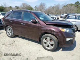 2013 Kia Sorento SX with VIN 5XYKW4A28DG333190, listed as a Copart auction lot 50872625 with 122,121 mi miles and Salvage Title. Bid and sale history available at carsss.com. Image 4.
