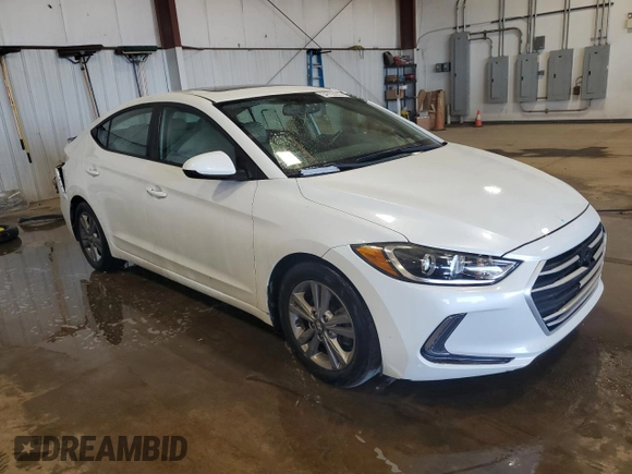 2017 Hyundai Elantra SE with VIN 5NPD84LF2HH120849, listed as a Copart auction lot 54703255 with 80,335 mi miles and Salvage Title. Bid and sale history available at DreamBid. Image 4.