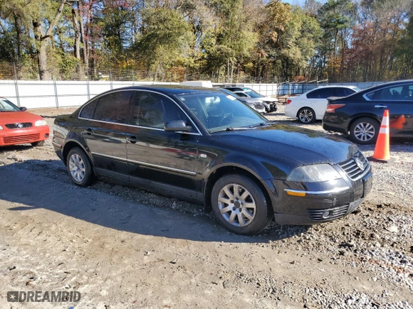 2003 Volkswagen Passat GLS with VIN WVWPD63B73P356279, listed as a Copart auction lot 81892844 with 276,850 mi miles and Salvage Title. Bid and sale history available at carsss.com. Image 4.