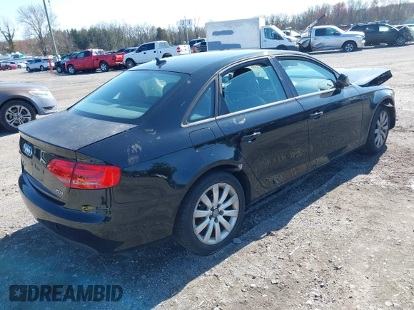 2012 Audi A4 2.0T Premium with VIN WAUBFAFL7CN002492, listed as a IAAI auction lot 41918709 with 129,304 mi miles. Bid and sale history available at carsss.com. Image 4.