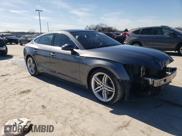 2018 Audi A5 Sportback Premium Plus with VIN WAUENCF53JA066286, listed as a Copart auction lot 39546854 with 52,596 mi miles. Bid and sale history available at carsss.com. Image 4.