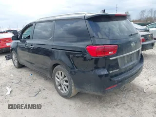 2019 Kia Sedona EX with VIN KNDMB5C13K6534221, listed as a IAAI auction lot 41880056 with 140,726 mi miles. Bid and sale history available at carsss.com. Image 3.