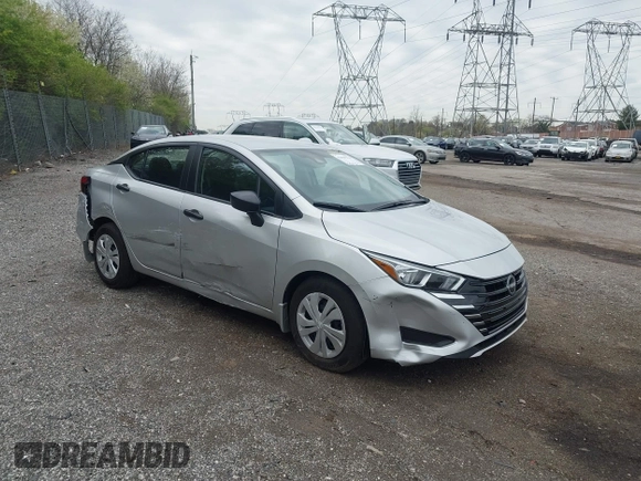 2024 Nissan Versa S with VIN 3N1CN8DV7RL869457, listed as a IAAI auction lot 42029314 with 2,922 mi miles. Bid and sale history available at carsss.com. Image 1.
