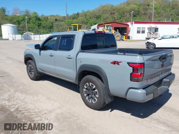 2024 Nissan Frontier SV with VIN 1N6ED1EK8RN668698, listed as a IAAI auction lot 42096224 with 5,295 mi miles and . Bid and sale history available at DreamBid. Image 3.