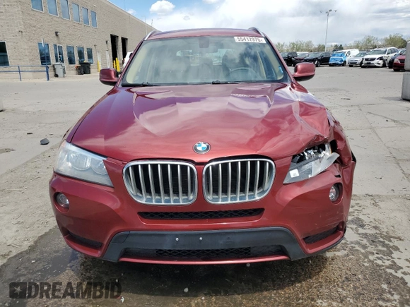 2014 BMW X3 xDrive28i with VIN 5UXWX9C54E0D23221, listed as a Copart auction lot 55412975 with 139,813 mi miles and Salvage Title. Bid and sale history available at DreamBid. Image 5.
