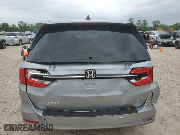 2024 Honda Odyssey EX-L with VIN 5FNRL6H63RB046690, listed as a Copart auction lot 55669855 with 7,829 mi miles and Salvage Title. Bid and sale history available at DreamBid. Image 6.