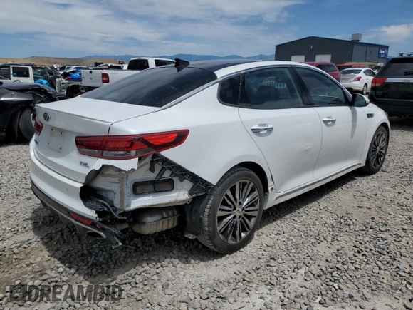 2017 Kia Optima SX Limited z VIN 5XXGV4L28HG173327, wystawiony jako Copart lot #61755435 z przebiegiem 97 064 mil mil oraz Szkoda całkowita • Salvage title. Historia ofert i sprzedaży dostępna na DreamBid. Obrazek 3.