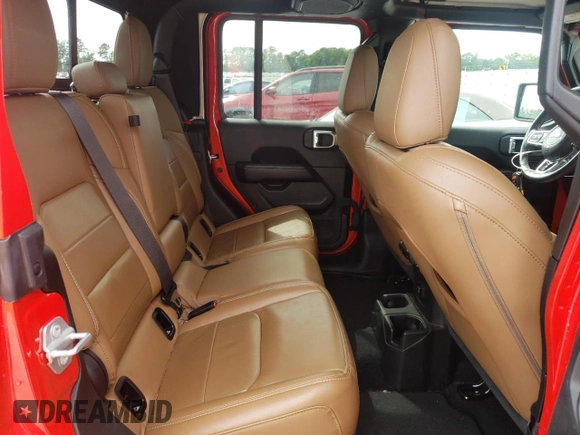 2021 Jeep Gladiator High Altitude z VIN 1C6HJTFG4ML579074, wystawiony jako Copart lot #57145415 z przebiegiem 52 145 mil mil oraz Szkoda całkowita • Salvage title. Historia ofert i sprzedaży dostępna na DreamBid. Obrazek 10.
