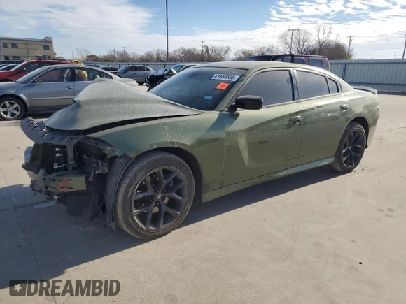 2021 Dodge Charger GT with VIN 2C3CDXHG7MH559045, listed as a Copart auction lot 41653595 with Not Provided miles and Salvage Title. Bid and sale history available at DreamBid. Image 1.