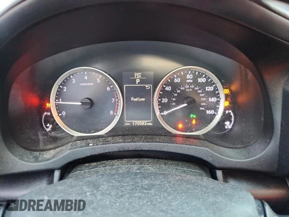 2014 Lexus IS 250 with VIN JTHBF1D26E5016480, listed as a Copart auction lot 61598525 with 170,582 mi miles and Clean title. Bid and sale history available at DreamBid. Image 9.