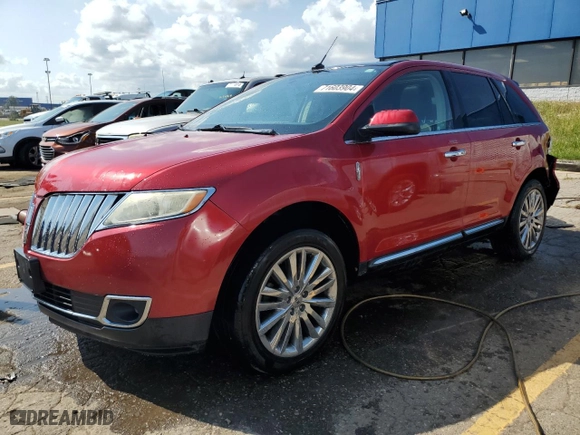 2011 Lincoln MKX with VIN 2LMDJ8JK8BBJ20739, listed as a Copart auction lot 71603904 with 125,472 mi miles and Clean Title. Bid and sale history available at carsss.com. Image 1.