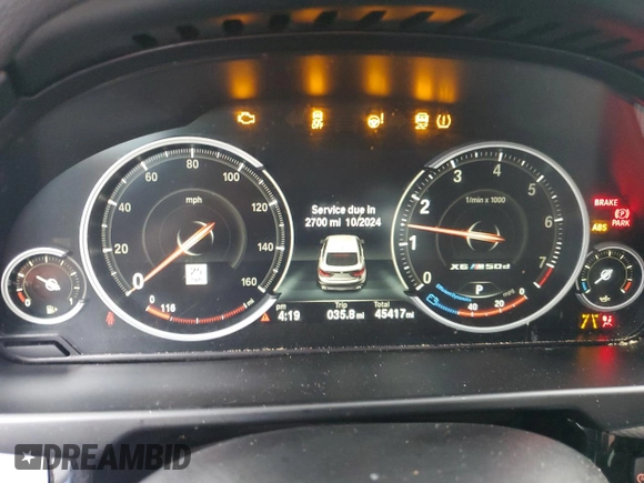 2018 BMW X6 xDrive35i with VIN 5UXKU2C55J0X51434, listed as a Copart auction lot 39094664 with 45,417 mi miles. Bid and sale history available at carsss.com. Image 9.