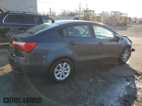 2015 Kia Rio EX with VIN KNADN4A3XF6456562, listed as a Copart auction lot 87403554 with 148,601 mi miles and Salvage Title. Bid and sale history available at carsss.com. Image 3.