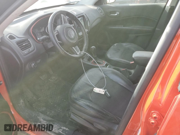 2018 Jeep Compass Trailhawk with VIN 3C4NJDDB4JT130342, listed as a Copart auction lot 49172715 with 112,618 mi miles and Salvage Title. Bid and sale history available at carsss.com. Image 7.