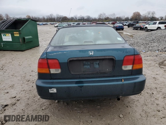 1996 Honda Civic LX "O" w/Air with VIN 2HGEJ6671TH551811, listed as a Copart auction lot 81596104 with 210,143 mi miles and Salvage Title. Bid and sale history available at carsss.com. Image 6.