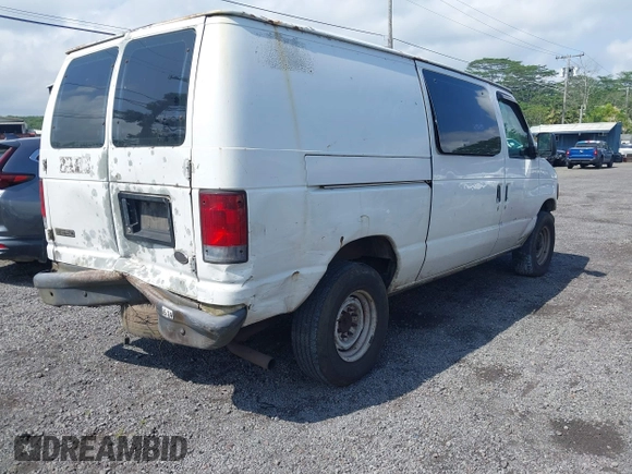 2005 Ford Econoline Cargo with VIN 1FTNE24W55HA43243, listed as a IAAI auction lot 41528626 with 240,685 mi miles and . Bid and sale history available at carsss.com. Image 4.