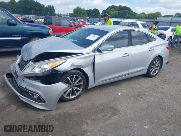 2017 Hyundai Azera with VIN KMHFG4JG9HA579046, listed as a IAAI auction lot 40135653 with Not Provided miles and . Bid and sale history available at carsss.com. Image 2.