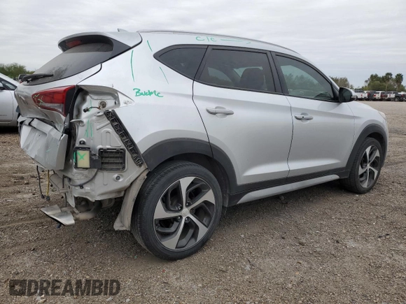 2018 Hyundai Tucson Sport with VIN KM8J33AL7JU772071, listed as a Copart auction lot 87583645 with 56,482 mi miles and Salvage Title. Bid and sale history available at carsss.com. Image 3.
