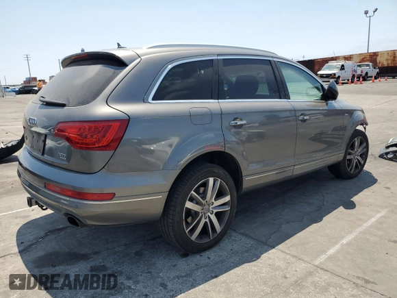 2015 Audi Q7 Premium Plus with VIN WA1LGAFE5FD012965, listed as a Copart auction lot 63712265 with 64,851 mi miles and Salvage title. Bid and sale history available at DreamBid. Image 3.