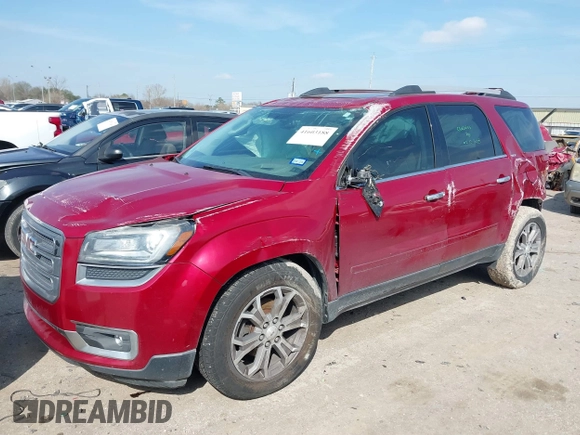 2013 GMC Acadia SLT with VIN 1GKKRSKD1DJ173122, listed as a IAAI auction lot 41603188 with 137,188 mi miles and . Bid and sale history available at carsss.com. Image 2.